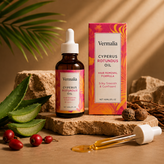 Aceite Reductor de Vello Cyperus Rotundus | Piel Suave 60d