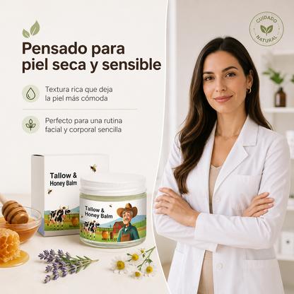 Vermalia™ | Crema de sebo puro para pieles que reaccionan a todo